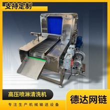 高压喷淋洗筐洗车机五金件清洗大型瓜果蔬菜清洗机多功能网链