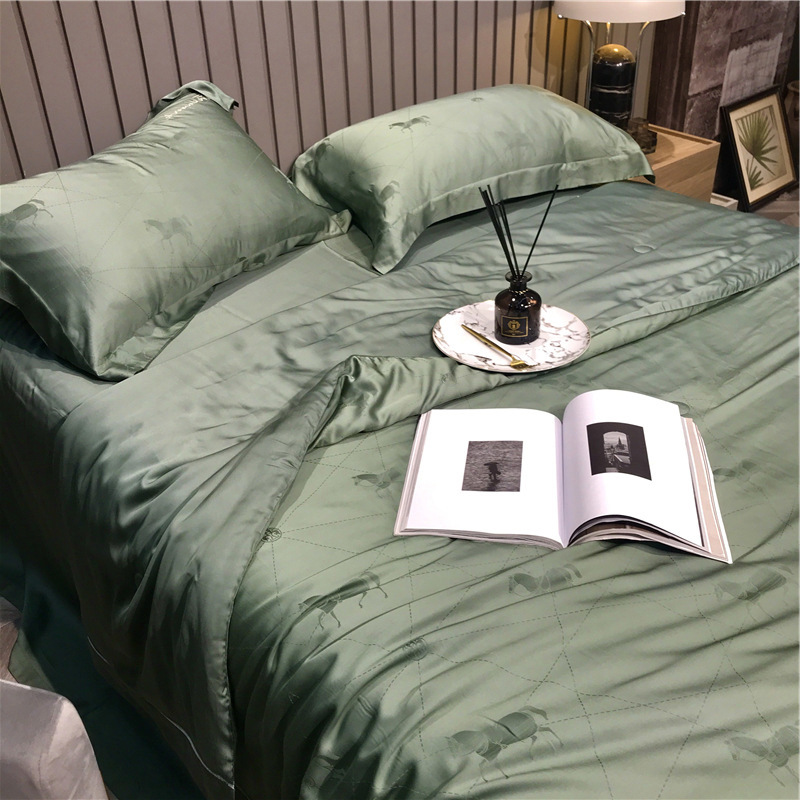 春夏80支兰精天丝提花夏凉被 裸睡丝滑轻奢高端冰丝薄被子空调被