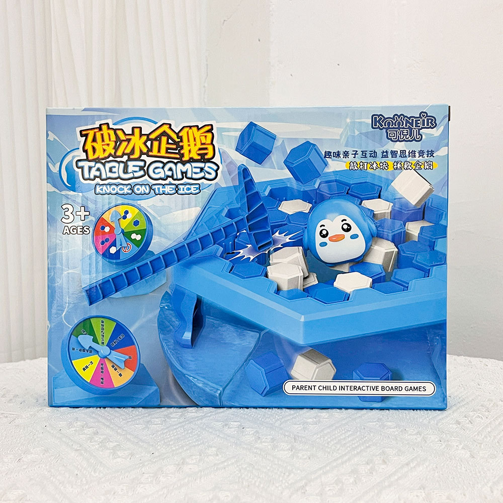 Pingüino de mesa para niños rompehielo juguetes golpeando pingüino para rescatar juegos de mesa rompecabezas padres-hijos agencias de interacción regalos al por mayor