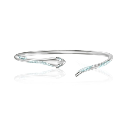 Ocean Blue Snake Shape Bracelet, Niche Design, Instagram Cold Wind, High-End Sense of Style, Personality Fashion, Trendy and Cool, Light Luxury Band