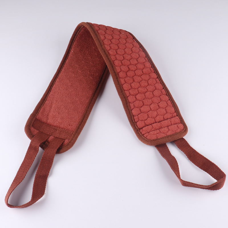 Tira de frotamiento de espalda larga alargada Toalla de baño de vuelta Toalla de baño de doble cara larga engrosada cepillo de baño de descontaminación fuerte y duradero