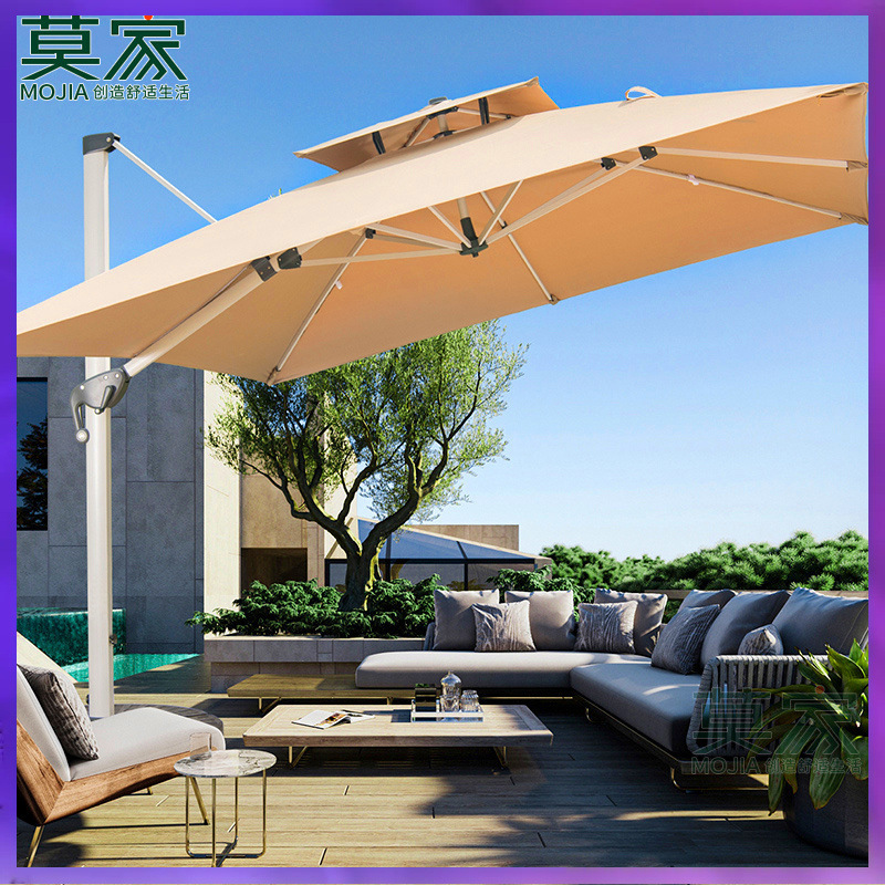 Wg6Q Mojia Outdoor Parasol Courtyard Umbrella Commercial Large Sun Umbrella Outdoor Roman Umbrella House Garden Stall Household
