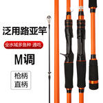 玻璃钢路亚竿海竿抛竿直柄枪柄纺车轮钓鱼竿远投杆跨境鱼竿1.8米
