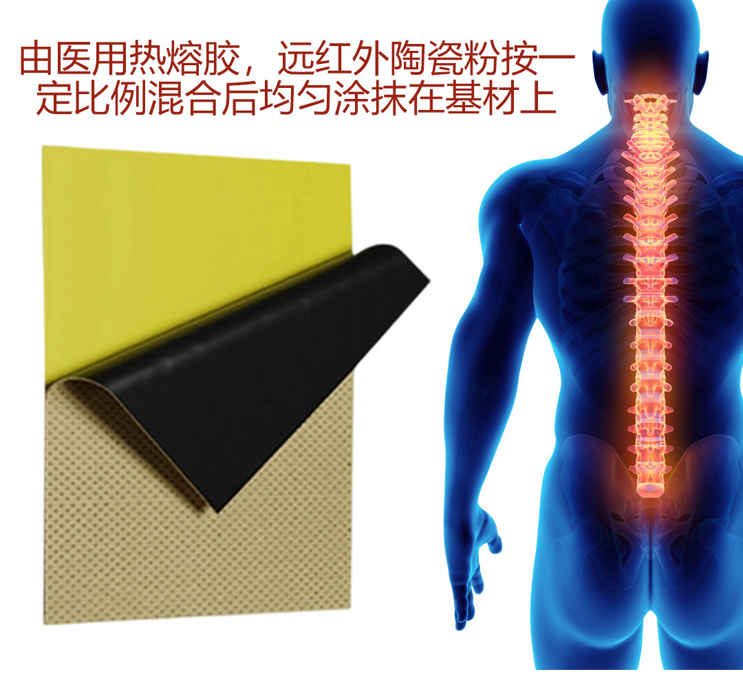 Yao Benren Oxford Joint Heat Patch Herbal External Warming Plaster 8 Patches Per Box in use