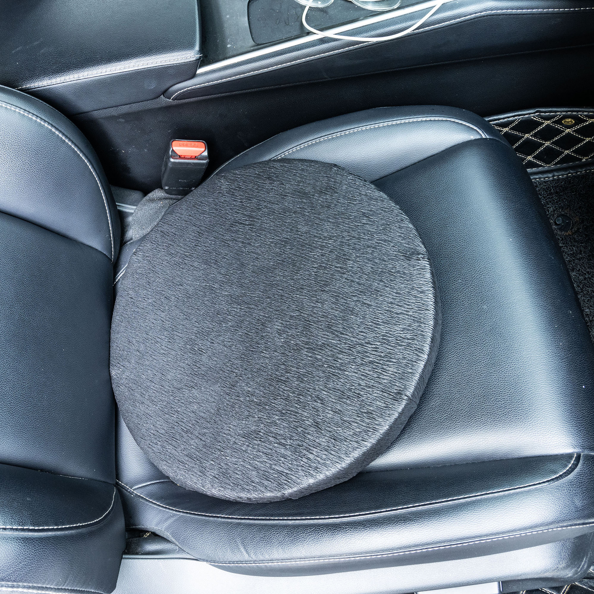 360 Degree Sponge Rotating Seat Cushion Home Office Stool Chair Cushion Thickened Non-Damping Car Rotating Cushion