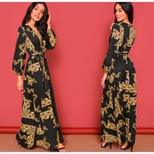 Autumn clothes women long dress maxi Sexy Party dress beach1