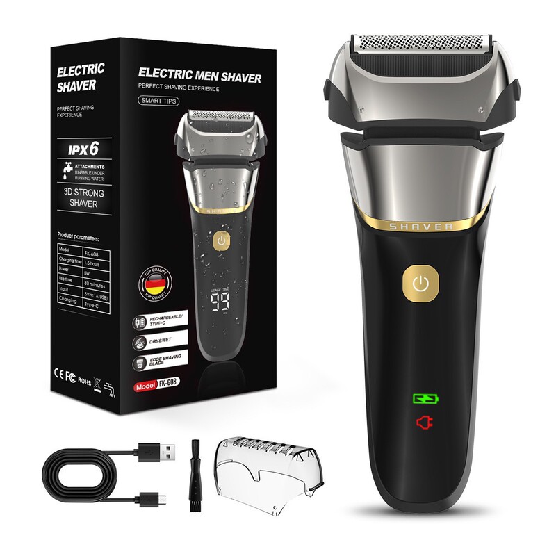 Cross-Border Reciprocating Floating 3-Blade Electric Shaver Full Body Washable Shaver Fast Charging Beard Shaver Wholesale Cross-Border Reciprocating Floating 3-Blade Electric Shaver Full Body Washable Shaver Fast Charging Beard Shaver Wholesale