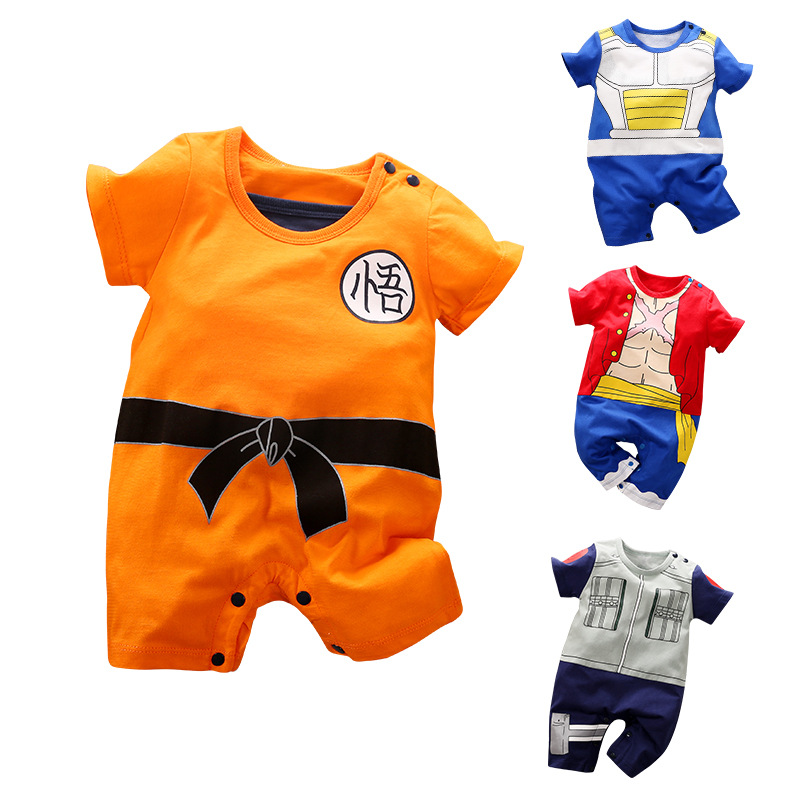 Baby summer animation jumpsuit baby clothes cotton A manufacturers in stock baby clothes cross-border wholesale