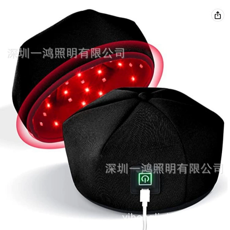 Инфракрасная шапка с красным светом для трансграничной электронной торговли, производство Шэньчжэнь, шапка с инфракрасным подогревом, шапка с LED-подсветкой красного света