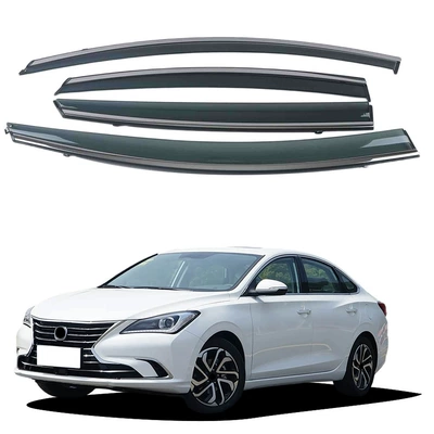 Suitable for Changan Eado Xt 18 Model, Special Car Window with Bright Strips, Thickened Rain and Sun Shield Deflector