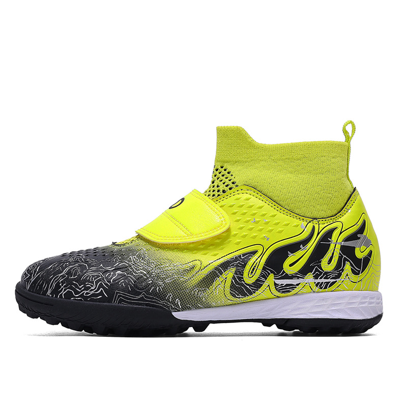 Nuevo transfronterizo niños y niñas transpirables cómodos deportes casuales zapatos de fútbol de clavos de hierba competencia fábrica de estudiantes de niños