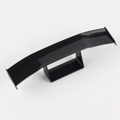 Suitable for Car Rear Wing Modification, Mini Rear Wing, Creative Personalized Decoration, Electric Vehicle, Motorcycle, Carbon Fiber Universal (Motorcycle tail) - first-generation-flat-bottom-glossy-model-black