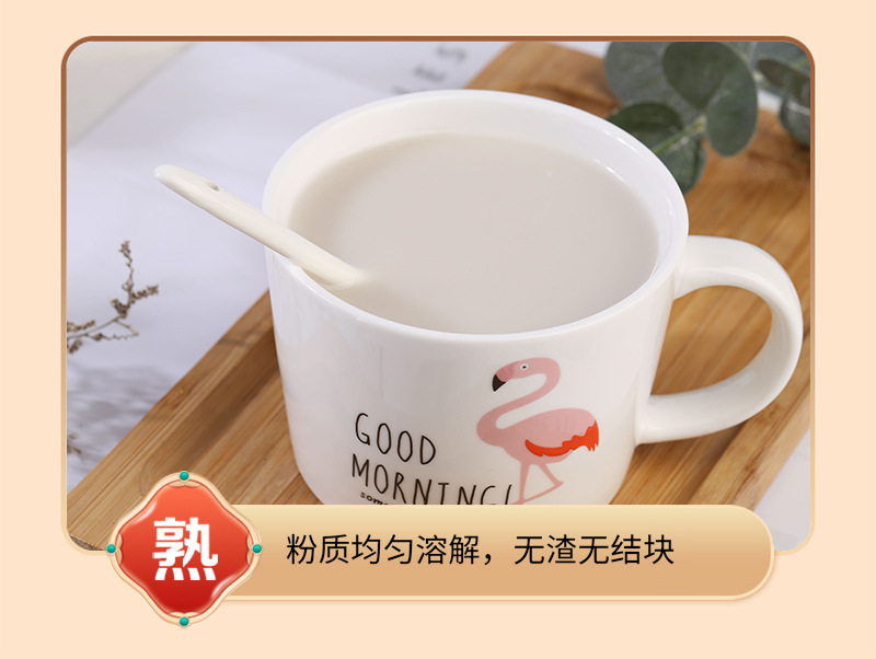 Cooked Local Rice Flour 500g Ready-to-Eat Milled Japonica Rice Powder for Drinks and Cooking in use