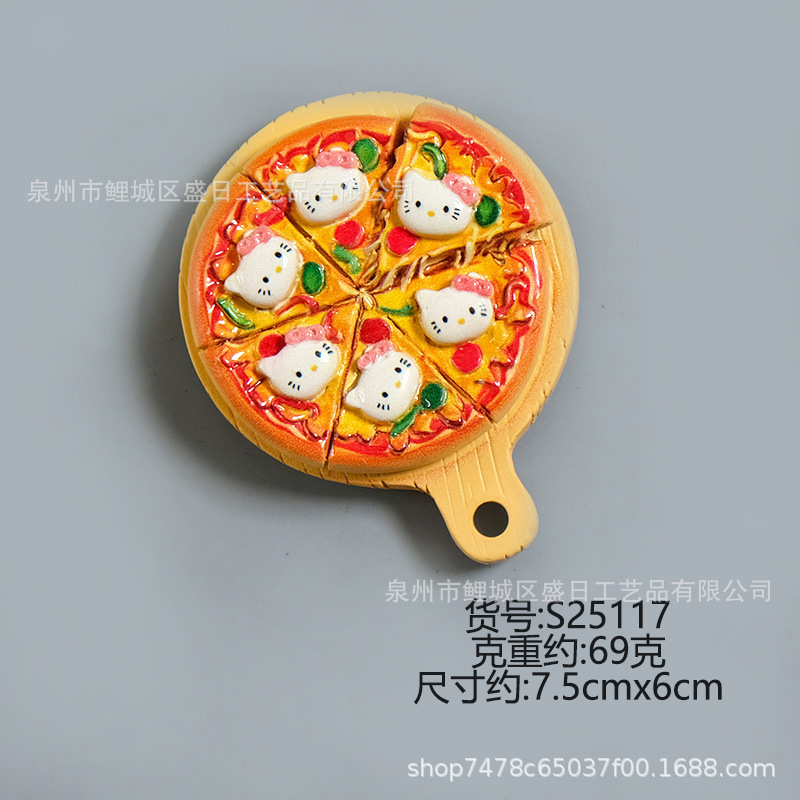 新款创意仿真食玩树脂冰箱贴3D卡通小猫系列磁性贴厂家批发|undefined