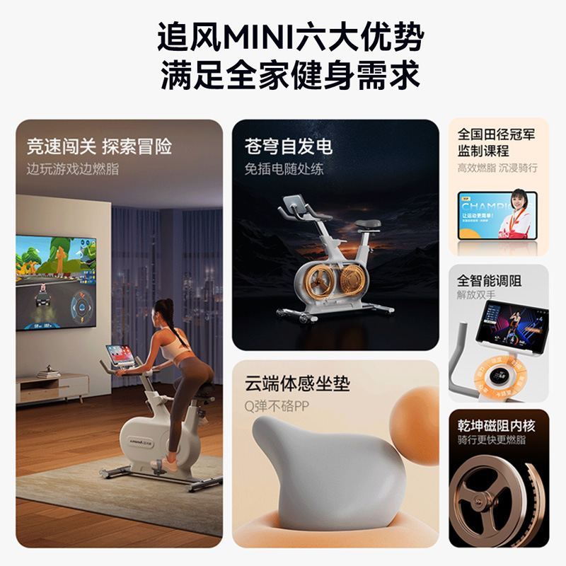 Lijiujia Chasingfeng MINI ciclismo eléctrico espontáneo ciclismo doméstico bicicleta de ejercicio aeróbico indoor quema grasa