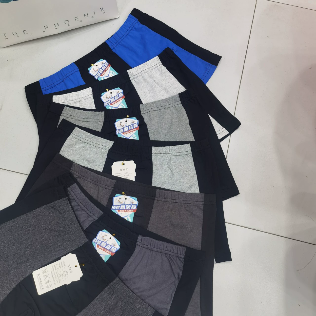 Мужские очень большие трусики-боксеры Хлопковые трусики Толстые шорты для среднего и старого возраста Трусики-боксеры