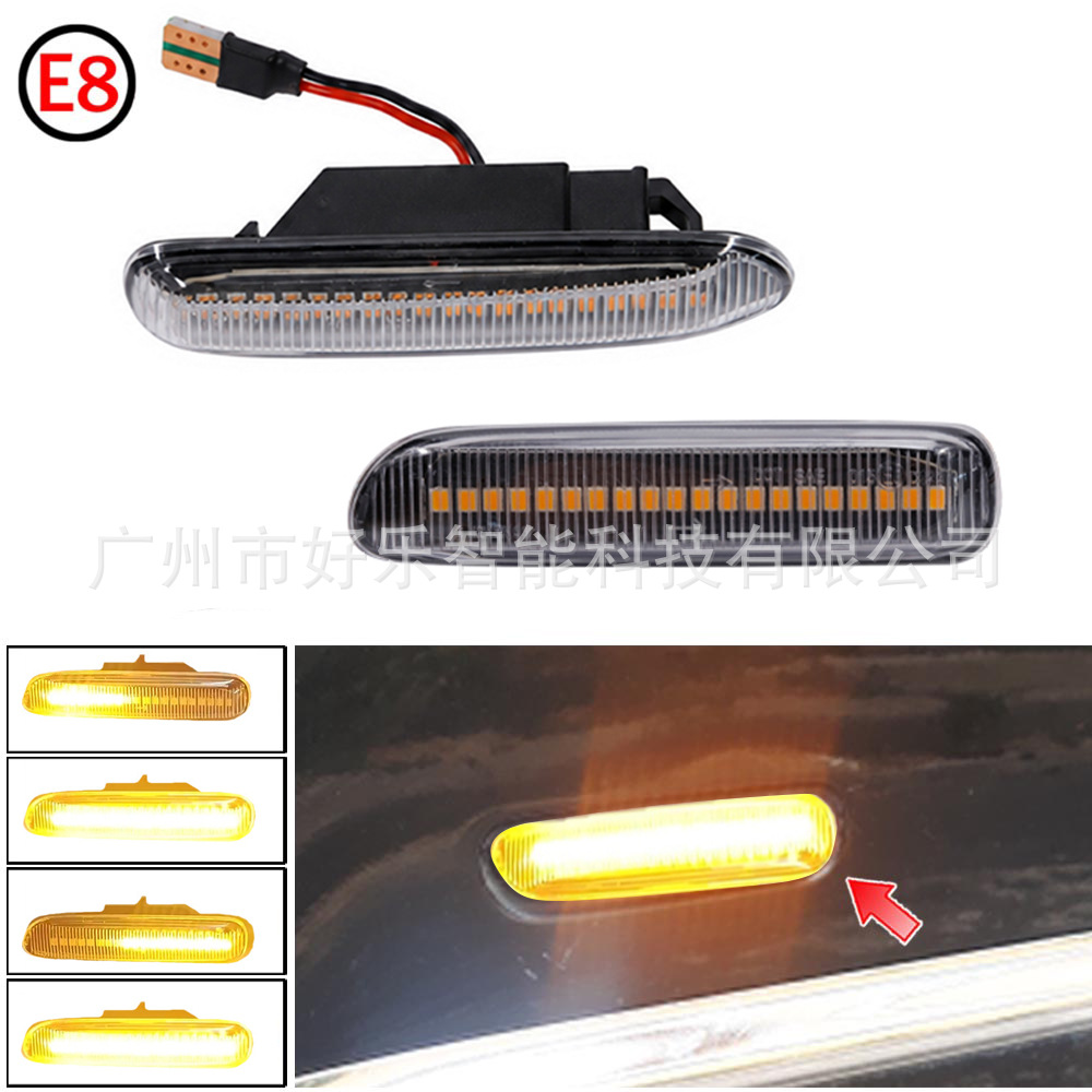 Suitable for Bmw 3 Series E46 Dynamic Flowing Wing Led Indicator Lights Car Door Turn Signal Side Lights