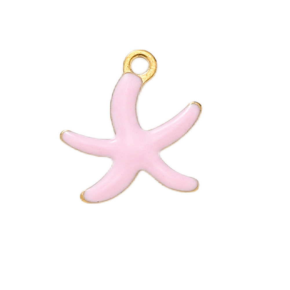1g Weight Pendant Jewelry Making Type DIY Jewelry Accessories Classification 1 Piece Quantity 304 Stainless Steel Material Starfish, Hippocampus, Fish Pattern All Seasons Season Enamel Design Cute, Marine Style Style 1 Piece 304 Stainless Steel Starfish Hippocampus Fish Pendant DIY Jewelry Accessories 8