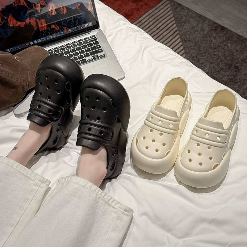 2025 Новый сплошной цвет простой пещерной обуви EVA наступил на фекалии