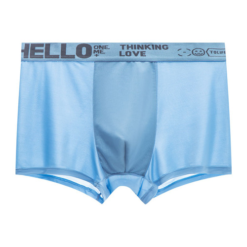 Ice Silk Men's Underwear Skin-friendly Graphene Breathable Antibacterial Thigh Summer Thin Men's Large Size Straight Leg Pants Head Wholesale
