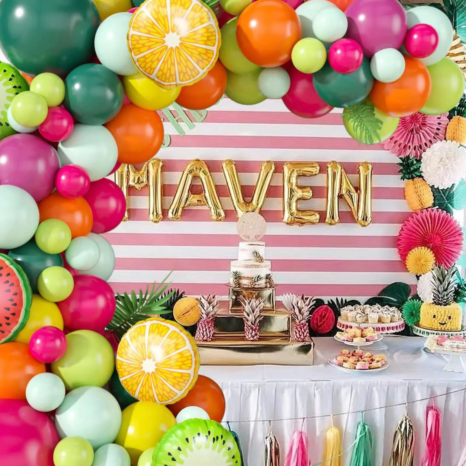 Globos decorativos Decoración de fiesta hawaiana Decoración transfronteriza Globos redondos de látex de 10 pulgadas Decoración hawaiana