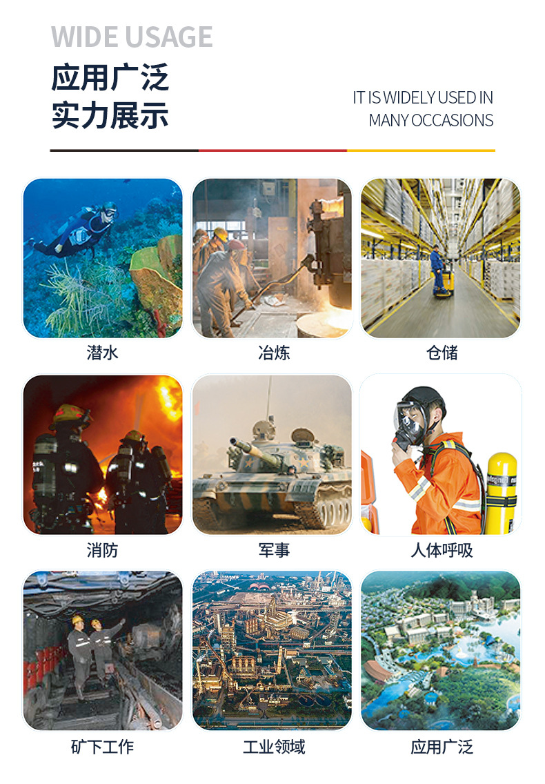Tahu 3-stage breathing air compressor 140L automatic shutdown drainage high-pressure fire-fighting diving air cylinder filling pump 30MPa