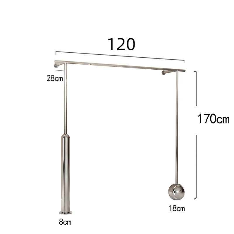 A형은 길이 120cm, 높이 170cm로 스테인레스 스틸로 두꺼워졌습니다.