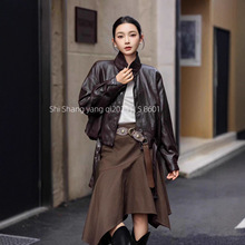 pu皮衣女短款秋冬2025新款翻领休闲宽松外套机车风小个子夹克上衣