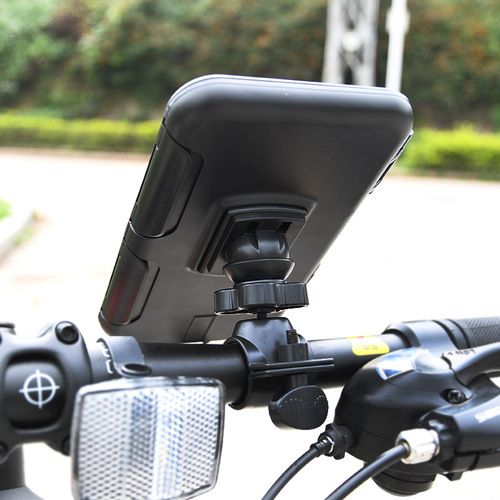 Electric vehicle bicycle mobile phone holder motorcycle mobile phone navigation holder outdoor Meituan takeaway riding waterproof case