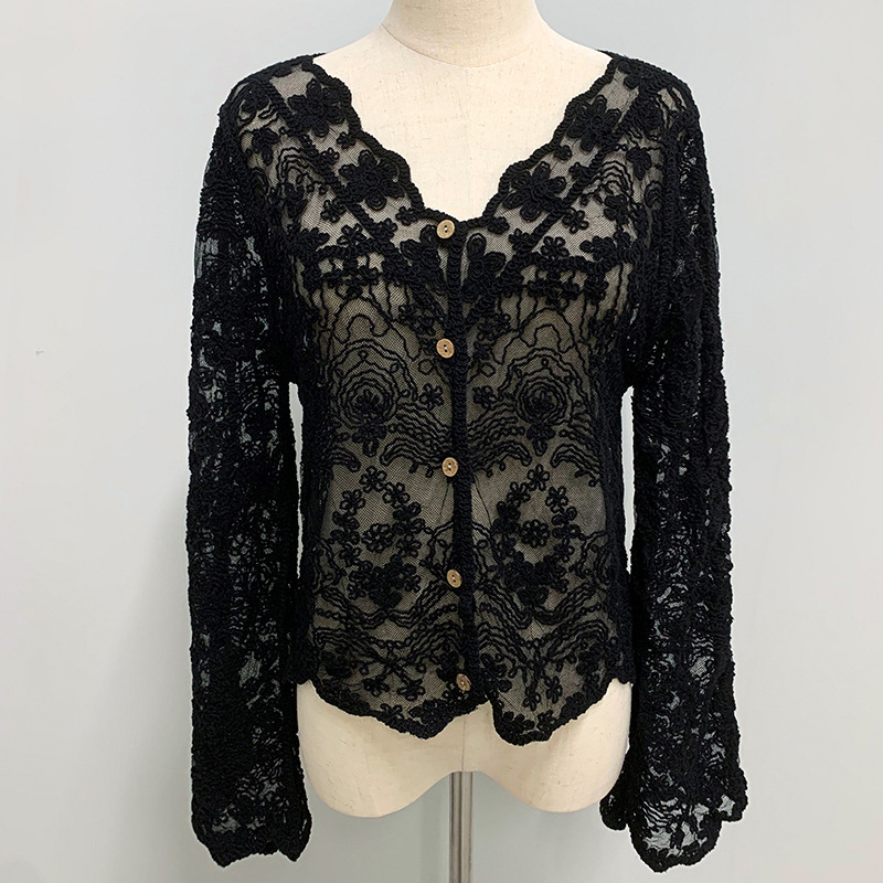 Black cardigan