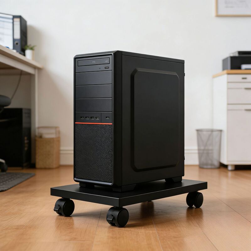 Multi-Color Computer Host Bracket Desktop Chassis Base Bracket Removable Pulley with Brake Chassis Tray Support