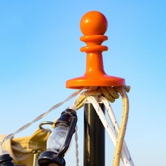 Outdoor camping canopy pole lightning protection hat tent support pole insulated plastic safety protection lightning hat camp pole thimble