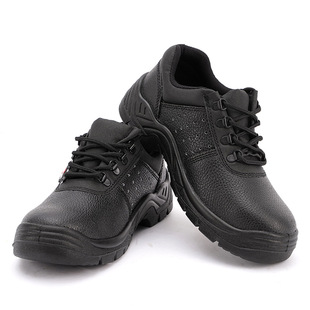 Cowhide Kevlar Safety Anti-Puncture Anti-Smash Labor Protection Shoes Men's Protective Anti-Puncture Shoes Factory Breathable Anti-Slip Insulation