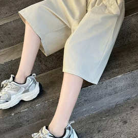 女童七分裤夏季薄款中大童速干短裤夏装中裤初中生运动冰丝五分裤