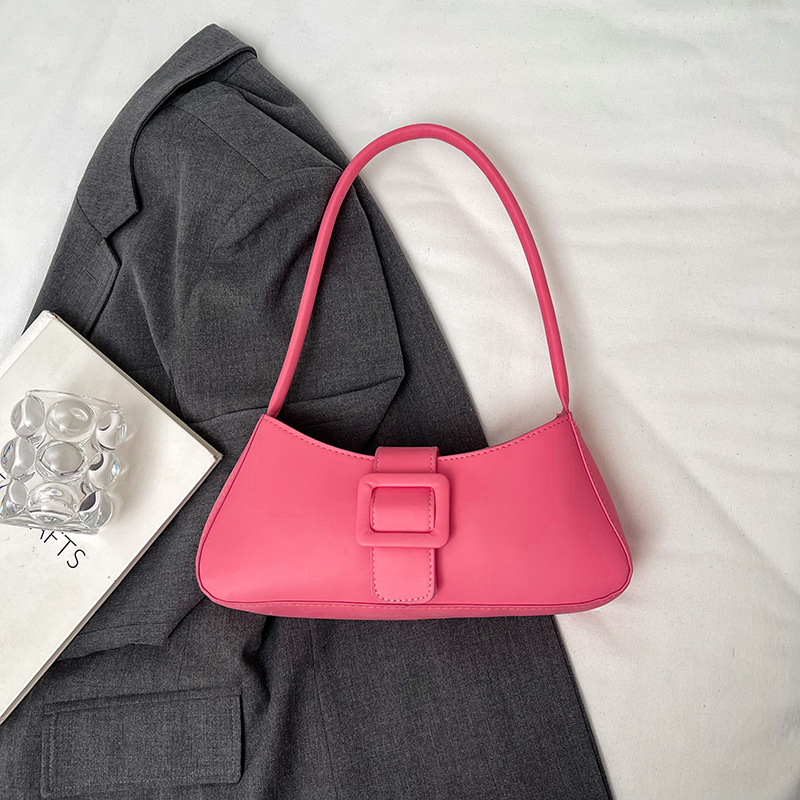 Bolso de mano 2024 bolso de otoño para mujer nuevo estilo estilo occidental bolso de axila simple moda casual retro bolso de un solo hombro