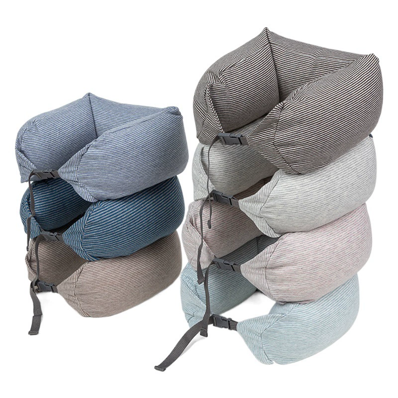 U-образная подушка без принта, хорошая подушка для шеи, многофункциональная домашняя Автомобильная подушка для самолета, подушка для талии, дорожная подушка, цилиндрическая подушка в японском стиле