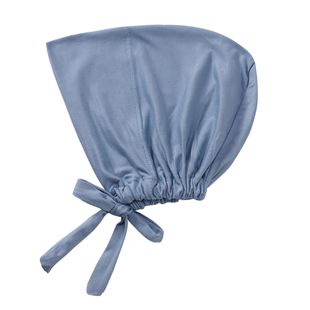 Cross-Border Milk Silk Elastic Strap Bottoming Hat for Women Cotton Solid Color with Drawstring Adjustable Solid Color Ethnic Headscarf for Women