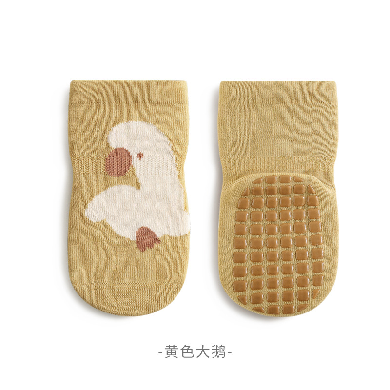 2024 primavera nuevo calcetines de piso de bebé otoño sin hueso indoor antideslizante dispensador de pegamento medias para bebés