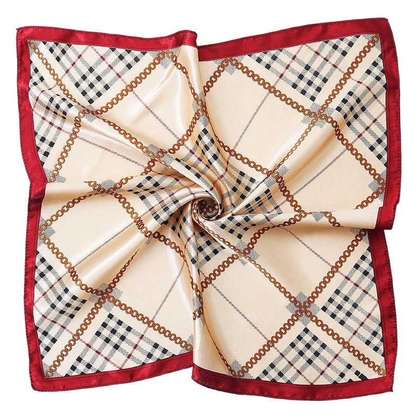 Магазин женской одежды аксессуары Шелковый шарф 50*50 см маленький квадратный шарф атласный шелковый шарф с принтом подарок для занятий дешевый Шелковый шарф оптом