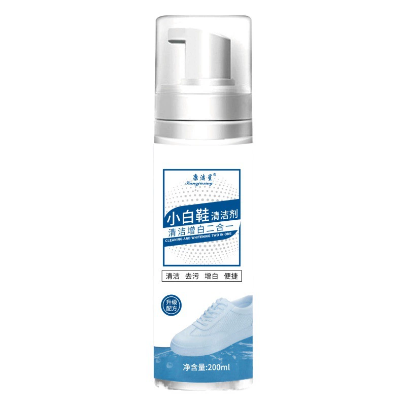 Средство для чистки обуви Kangjie Star, белая пена для сухой чистки, средство для чистки кроссовок, не требующее смывания, подходит для пуховиков.