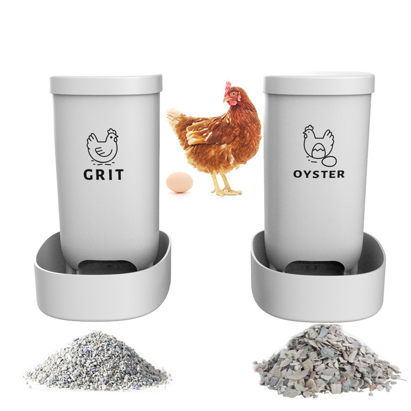 新しいAmazon人気商品、鶏用オイスターシェルと砂利フィーダー、鶏用飼料タンク、自動吊り下げ式フェンス鶏用フィーダー|undefined