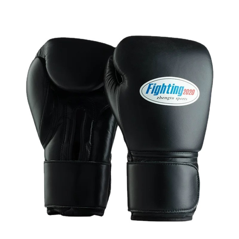 ZTTY guantes de boxeo transfronterizos Forro de algodón de látex hombres y mujeres fitness mano guardia boxeo tailandés entrenamiento saco de boxeo de piel de vaca guantes de boxeo
