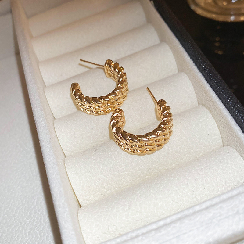 Pendientes de doble cara de la Perla del diamante de la aguja de plata Corea del Sur ins elegante pendientes de estilo frío pendientes de diseño de moda para las mujeres