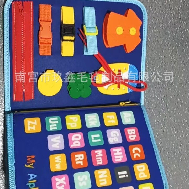 Montaña personalizada educación temprana acertijo apretado tablero de aprendizaje de fieltro hecho a mano ropa de bebé juguete versión de vida seguridad y protección del medio ambiente