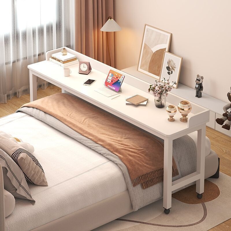 Bed desk for home use, multifunctional simple writing desk, cross-bed table, bedside lazy person's movable long table, computer desk Bed desk for home use, multifunctional simple writing desk, cross-bed table, bedside lazy person's movable long table, computer desk