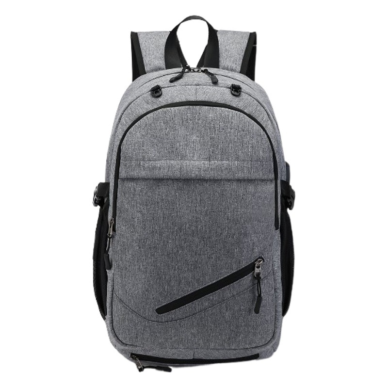 Bolsa de baloncesto mochila de tela Oxford para hombre Mochila recargable USB impermeable al agua 15,6 pulgadas mochila escolar para estudiantes