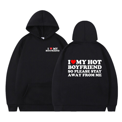 Autumn/Winter American Trend Fashion Unisex Letter Print Hoodie Sweatshirt Loose Hooded Fleece Jacket for Men