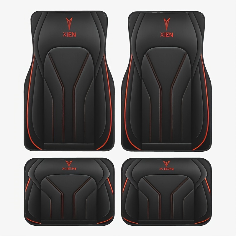 Cross-Border Best-Selling Universal Car Floor Mats, Stain-Resistant, Wear-Resistant and Easy to Care For, Four-Piece Set of Driver and Passenger Mats, Labeling and Delivery Floor Mats