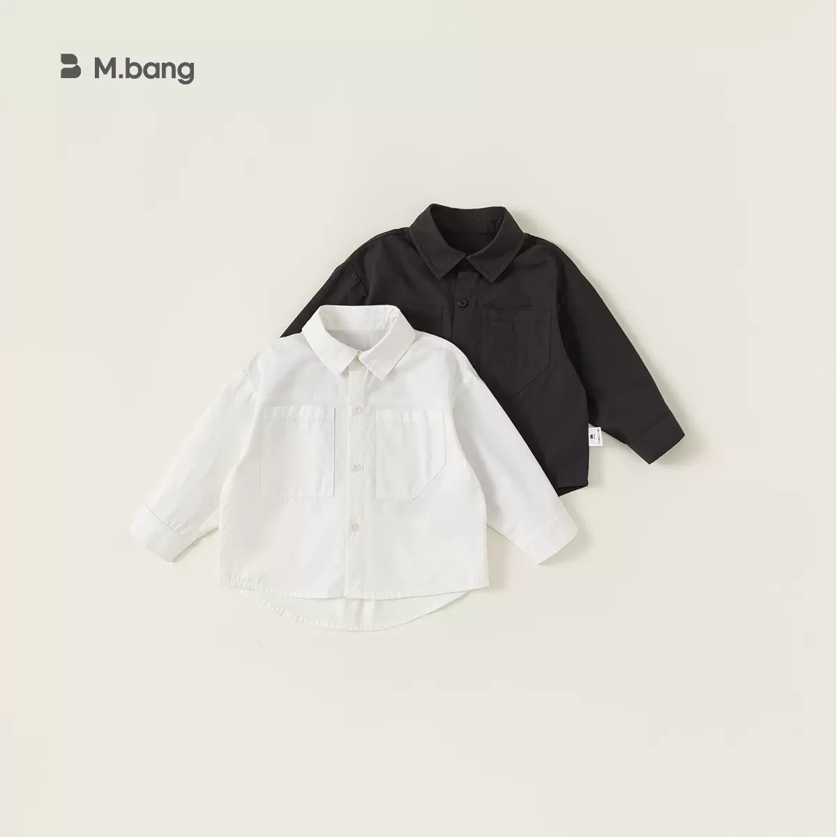 宥宝童装春装新品儿童衬衫长袖纯色上衣简约风童装衬衣CY84030