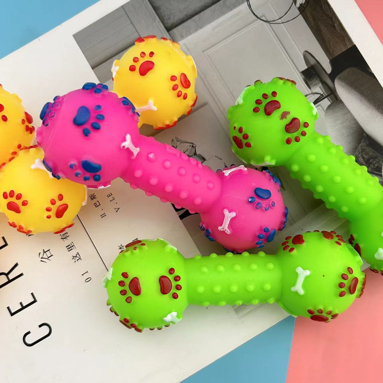 Pet Toy Sound Dumbbells 5